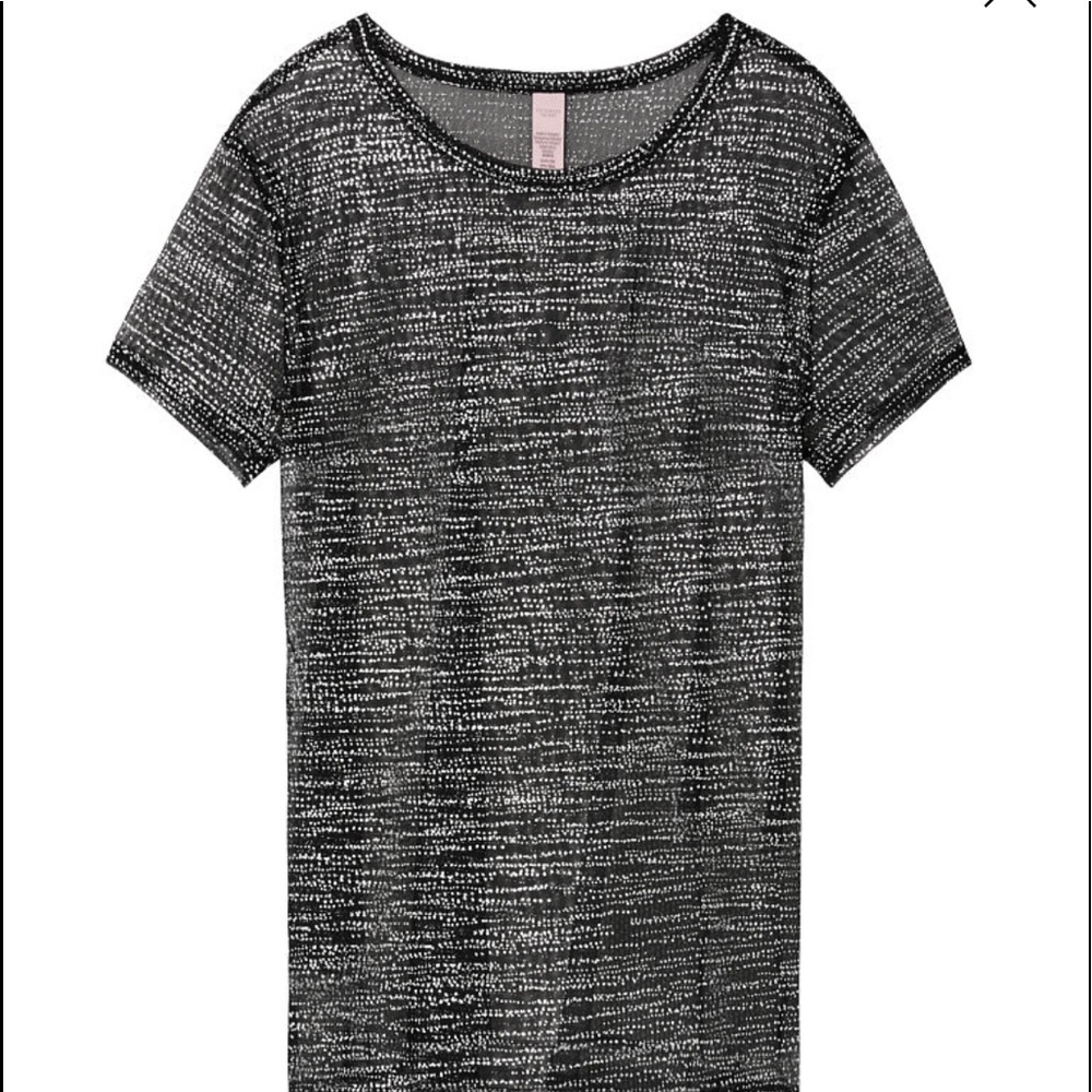 Black Shimmer Victoria’s Secret Sheer T NWT